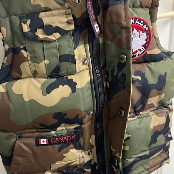 Canada Weather Gear Green Camo Toddler Sleeveless Maintains Warmth Vest- Size 4 - Picture 7 of 16